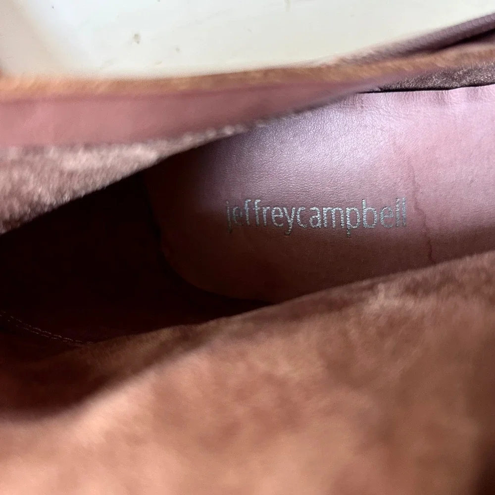 Jeffrey Campbell Over the Knee Western Boot size 10 Amiga Rose Pink Tall Pointy